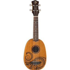 Luna Mahogany Tattoo Soprano Pineaple - ukulele sopranowe ukulele