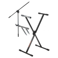 Athletic KB-6EX + dostawka mikrofonowa statyw klawiszowy