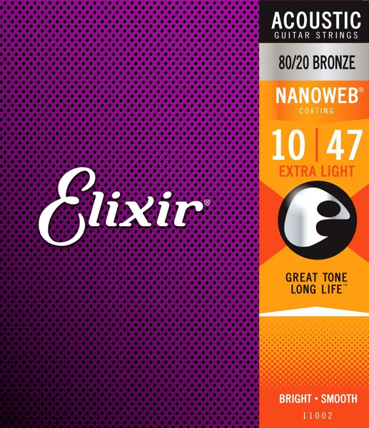 Elixir 11002 Extra Light (10-47) NW struny do gitary akustycznej
