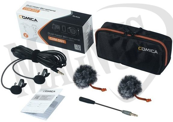 Comica CVM-D02 Podwójny mikrofon krawatowy