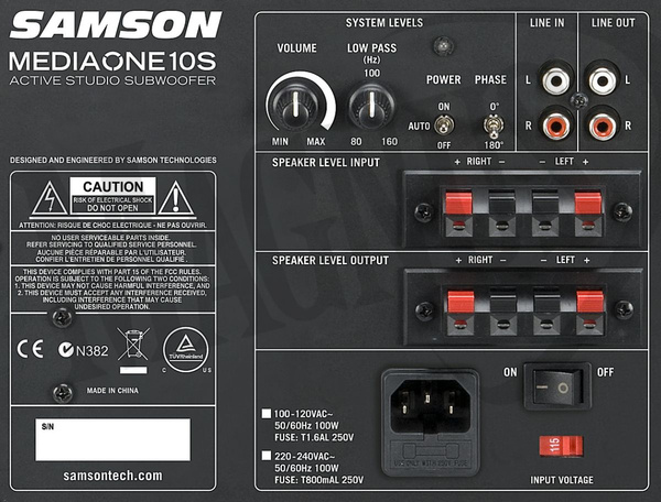 Samson Media One 10S aktywny subwoofer studyjny