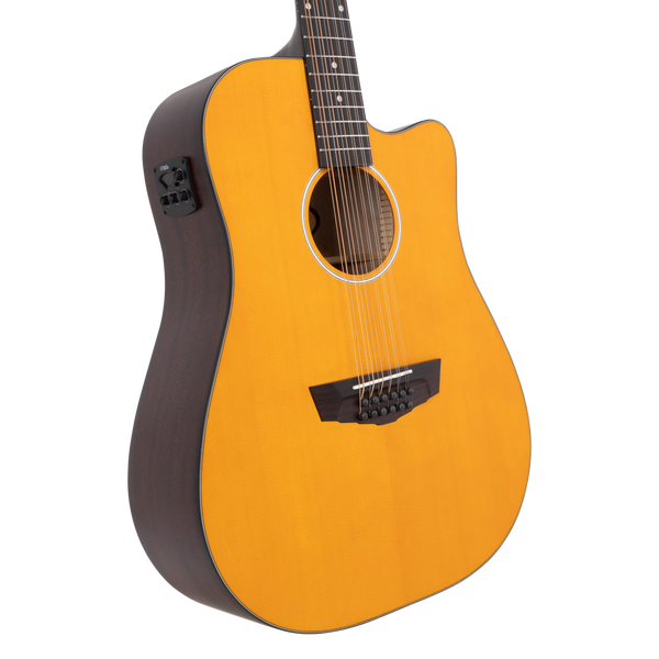 D'angelico Premier Bowery 12 LS Vintage Natural - gitara elektroakustyczna 12-strunowa
