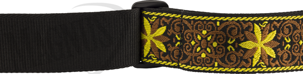 Fender Pasadena Woven Yellow Wallflower pasek
