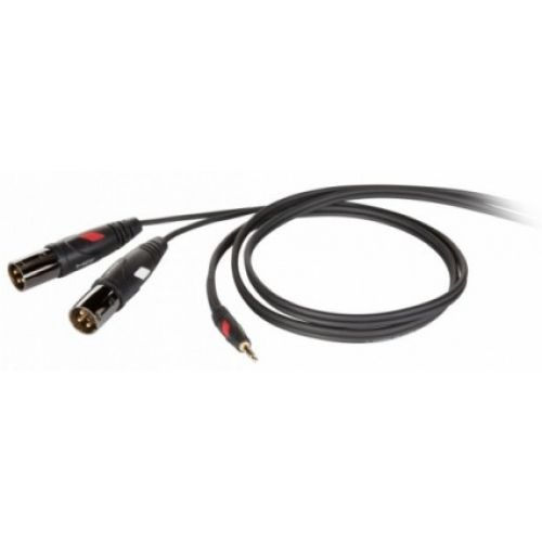 Die Hard DHG595LU18 - Kabel audio mini stereo jack M - 2x XLR M 1,8m przewód audio