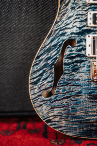 PRS 40th Anniversary Special Semi-Hollow Faded Whale Blue - gitara elektryczna USA