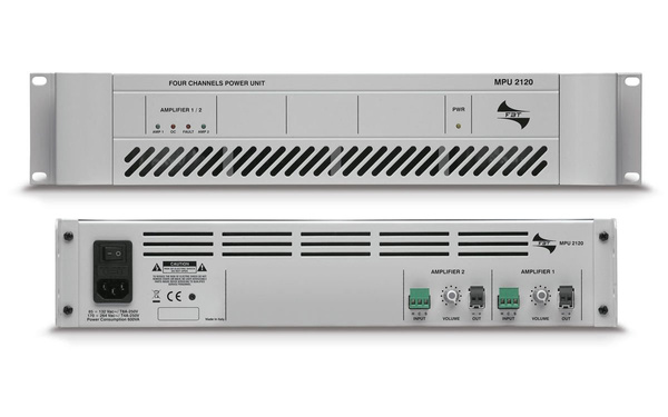 FBT MPU 2120 - wzmacniacz mocy linii 100V wzmacniacz instalacyjny