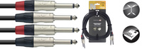Stagg SNTC6PR - podwójny kabel instrumentalny 6m przewód audio