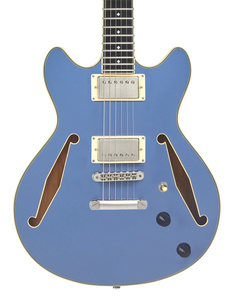 D'Angelico Excel Mini DC Tour Solid Slate Blue gitara elektryczna