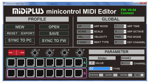 Midiplus Minicontrol - klawiatura sterująca - tylko otwarty