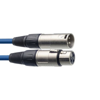 Stagg SMC3 CBL - kabel mikrofonowy 3m niebieski przewód audio