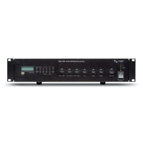 FBT MDS-1060 - wzmacniacz mocy linii 100V z odtwarzaczem MP3 wzmacniacz instalacyjny