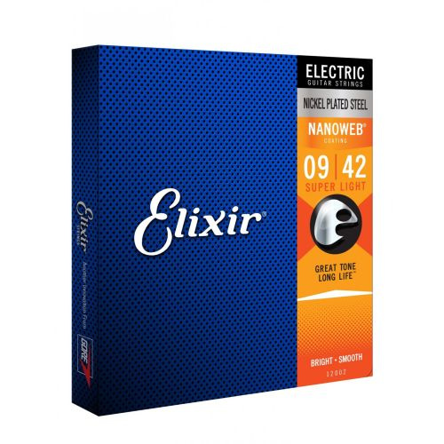 Elixir 12002 Super Light (09-42) NW struny do gitary elektrycznej