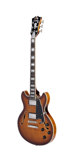 D'Angelico Premier Mini DC Dark Iced Tea Burst - gitara elektryczna