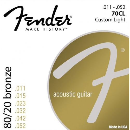 Fender 70 CL struny do gitary akustycznej