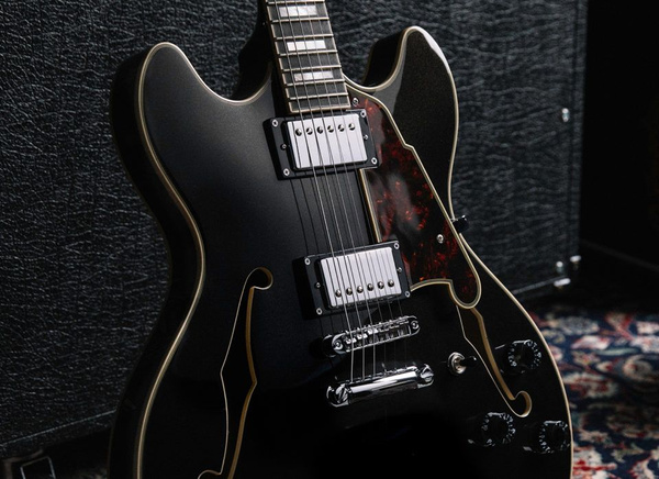 D'angelico Premier DC Black Flake V2 gitara elektryczna