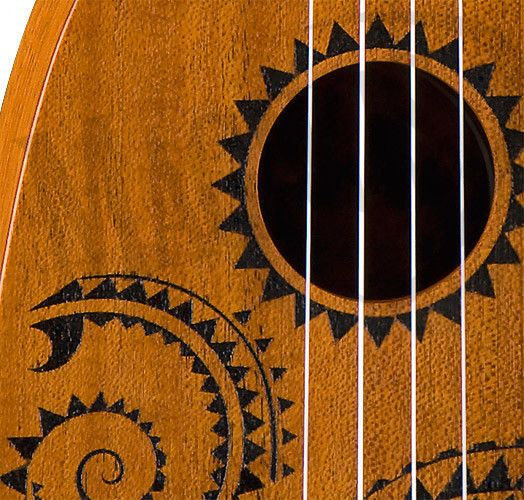 Luna Mahogany Tattoo Soprano Pineaple - ukulele sopranowe ukulele