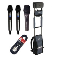 LDM Mobile Voice D216 + mikrofon doręczny x2 +mikrofon Prodipe TT1 + kabel zestaw pielgrzymkowy zestaw nagłośnieniowy
