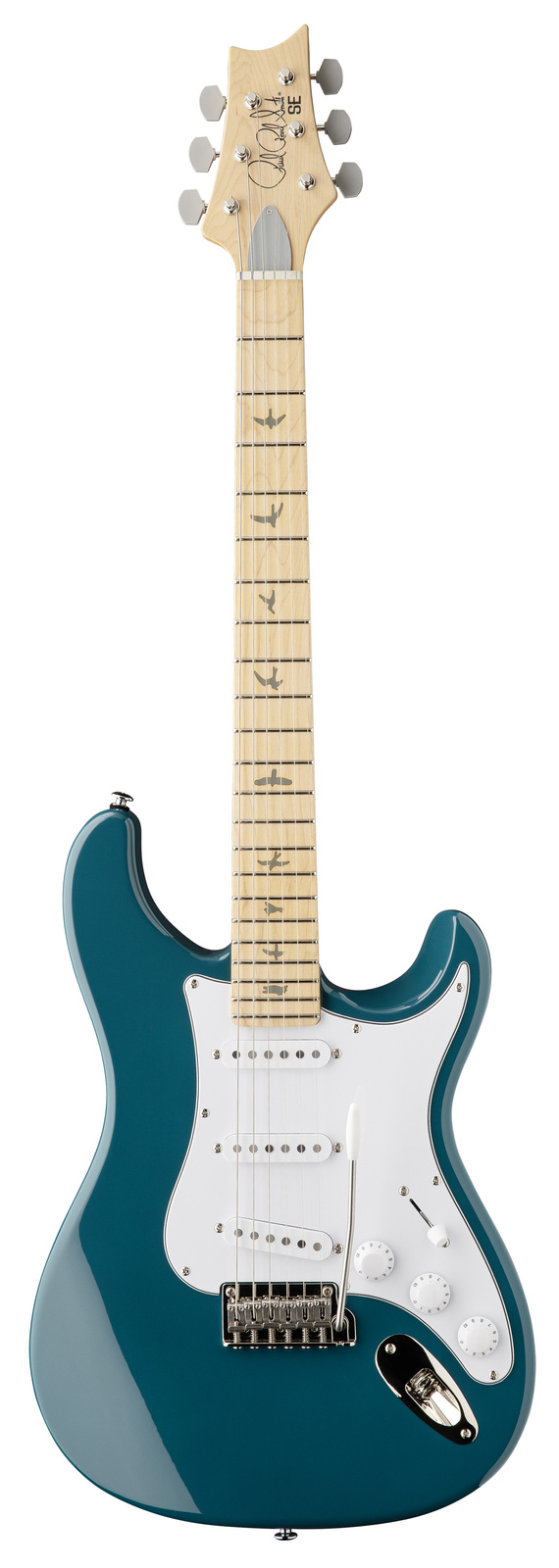 PRS SE Silver Sky Maple Nylon Blue - gitara elektryczna — widok z przodu