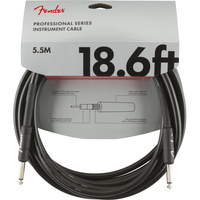 Fender Professional Series kabel Straight/Straight, 18.6', Black kabel instrumentalny