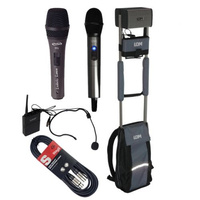 LDM Mobile Voice D216 + mikrofon doręczny + mikrofon nagłowny + mikrofon Prodipe TT1 + kabel zestaw pielgrzymkowy zestaw nagłośnieniowy