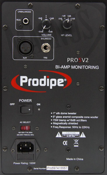 Prodipe Pro 5 v2 aktywny monitor studyjny