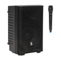 Stagg AS 8B - dwudrożna kolumna aktywna 250W UHF w zestawie mikrofonem