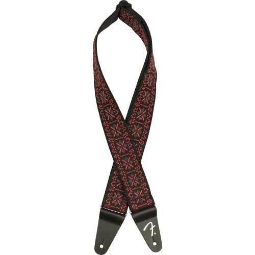Fender Pasadena Woven Lattice Red pasek
