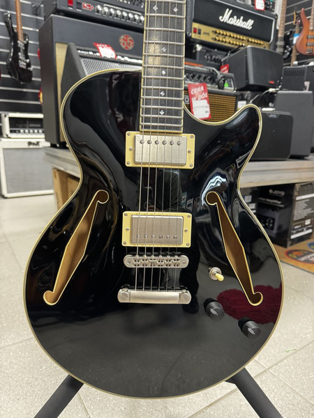 D&#039;Angelico Excel SS Tour Solid Black - B-stock gitara elektryczna