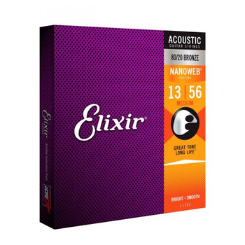 Elixir 11102 Medium 13-56 struny do gitary akustycznej