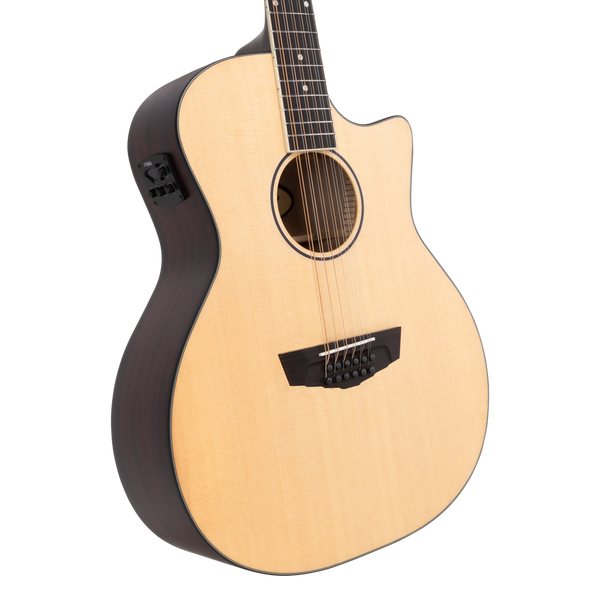 D'angelico Premier Fulton 12 LS Natural - gitara elektryczna
