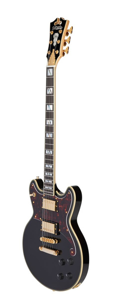 D’Angelico Deluxe Brighton Solid Black gitara elektryczna
