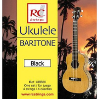 Royal Classics UBB80 Ukulele Baritone set. Black - Struny do Ukulele struny do gitary klasycznej