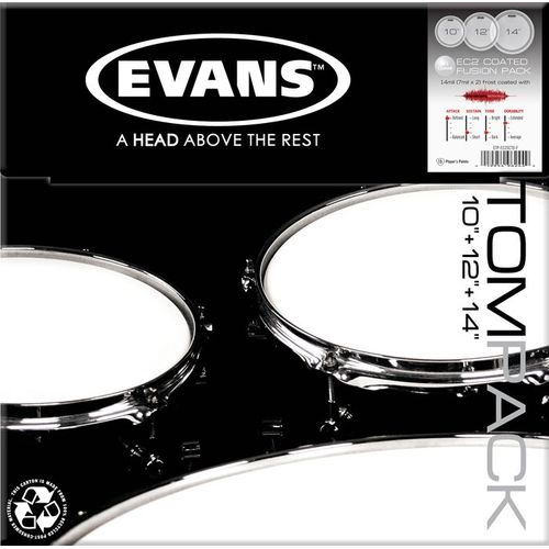 Evans TomPack EC-2 Coated Fusion zestaw naciągów perkusyjnych