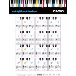 Casio naklejki na klawisze duże