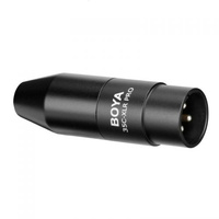 BOYA 35C-XLR Pro adapter 3,5 mm Mini Jack na XLR dla mikrofonów o zasilaniu Phantom