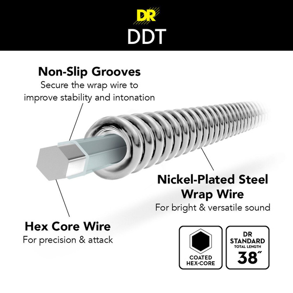 DR DDT-13 Drop Down Tuning Super Heavy 13-65 struny do gitary elektrycznej