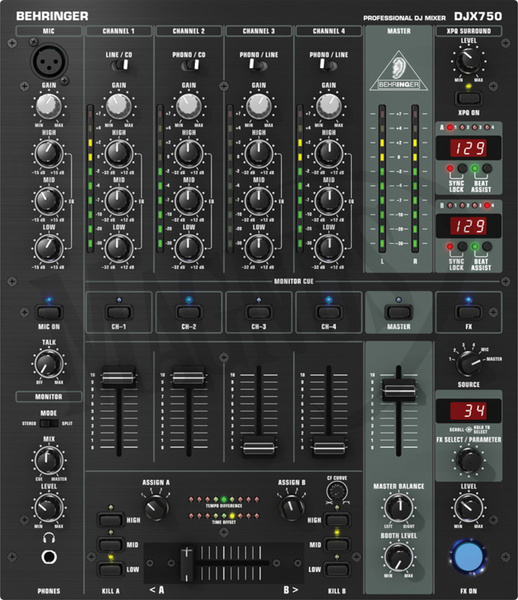 Behringer DJX 750 mikser DJ