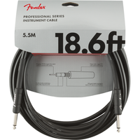 Fender Professional Series kabel Straight/Straight, 18.6', Black kabel instrumentalny