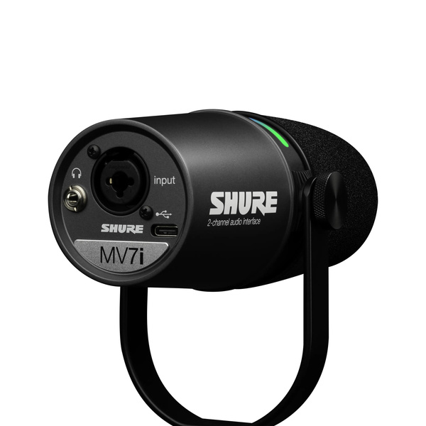 Shure MV7i Mikrofon lektorski/wokalny z wbudowanym interfejsem audio