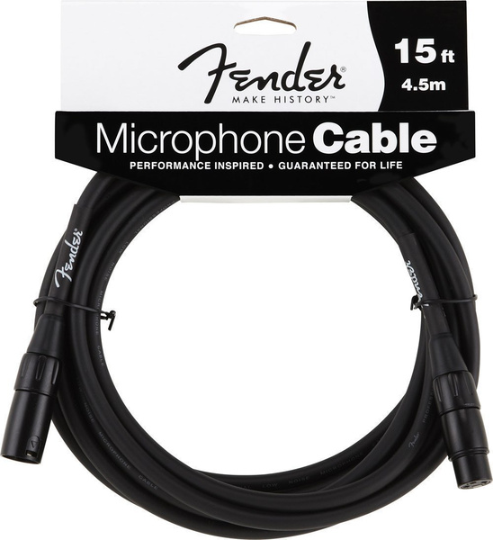Fender Microphone Cabel 15' BK - kabel instrumentalny 4.5m