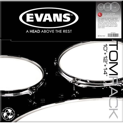 Evans TomPack G1 Clear Fusion zestaw naciągów perkusyjnych