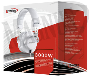 Prodipe 3000W profesjonalne słuchawki zamknięte, 32 Ohm
