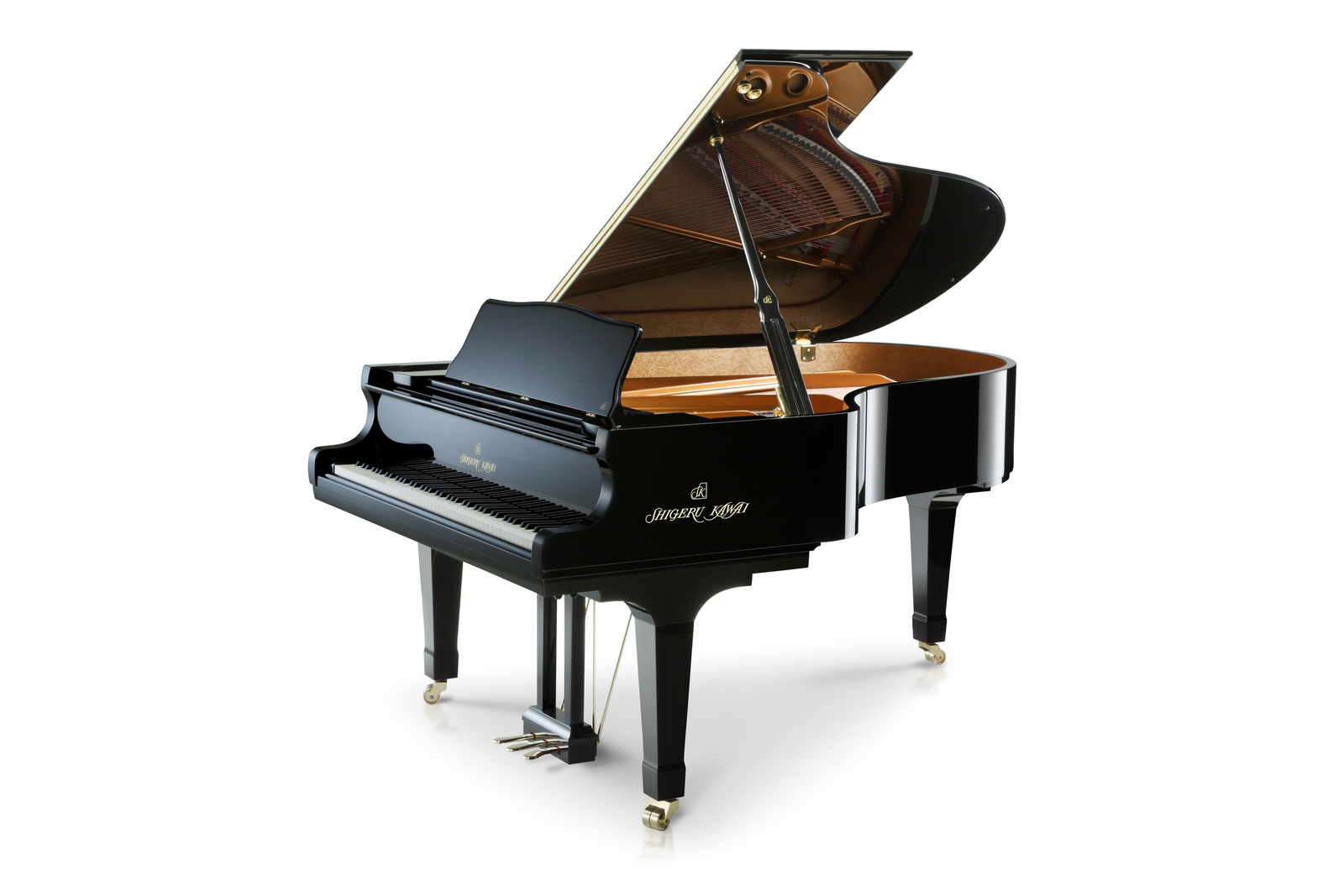 Kawai SK-5 fortepian 200cm — widok z przodu