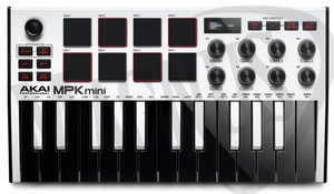 Akai MPK Mini MKIII White ultrakompaktowa klawiatura sterująca
