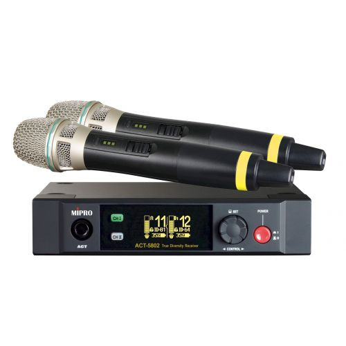 Mipro ACT 5802/ACT 58 H x 2 odbiornik + 2 mikrofony