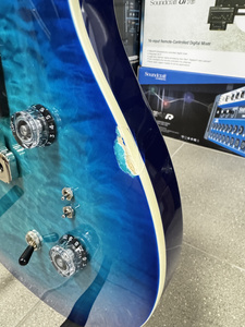 PRS SE Custom 24-08 Quilt Lake Blue - gitara elektryczna - uszkodzona