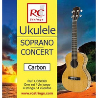 Royal Classics UCSC60 Ukulele Soprano-Concert set. Carbon - Struny do Ukulele struny do gitary klasycznej