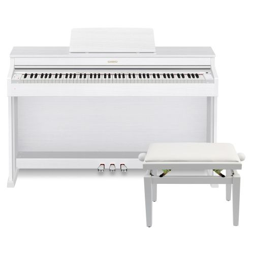 Casio AP-470 WE SET - pianino cyfrowe z ławą
