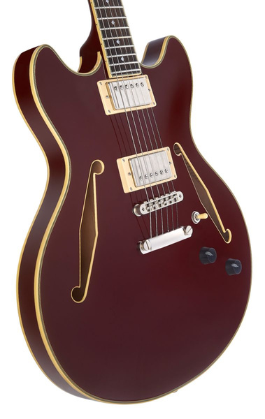 D'Angelico Excel DC Tour Solid Wine gitara elektryczna