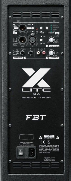 FBT X-Pro 10A - dwudrożna kolumna aktywna kolumna szerokopasmowa aktywna